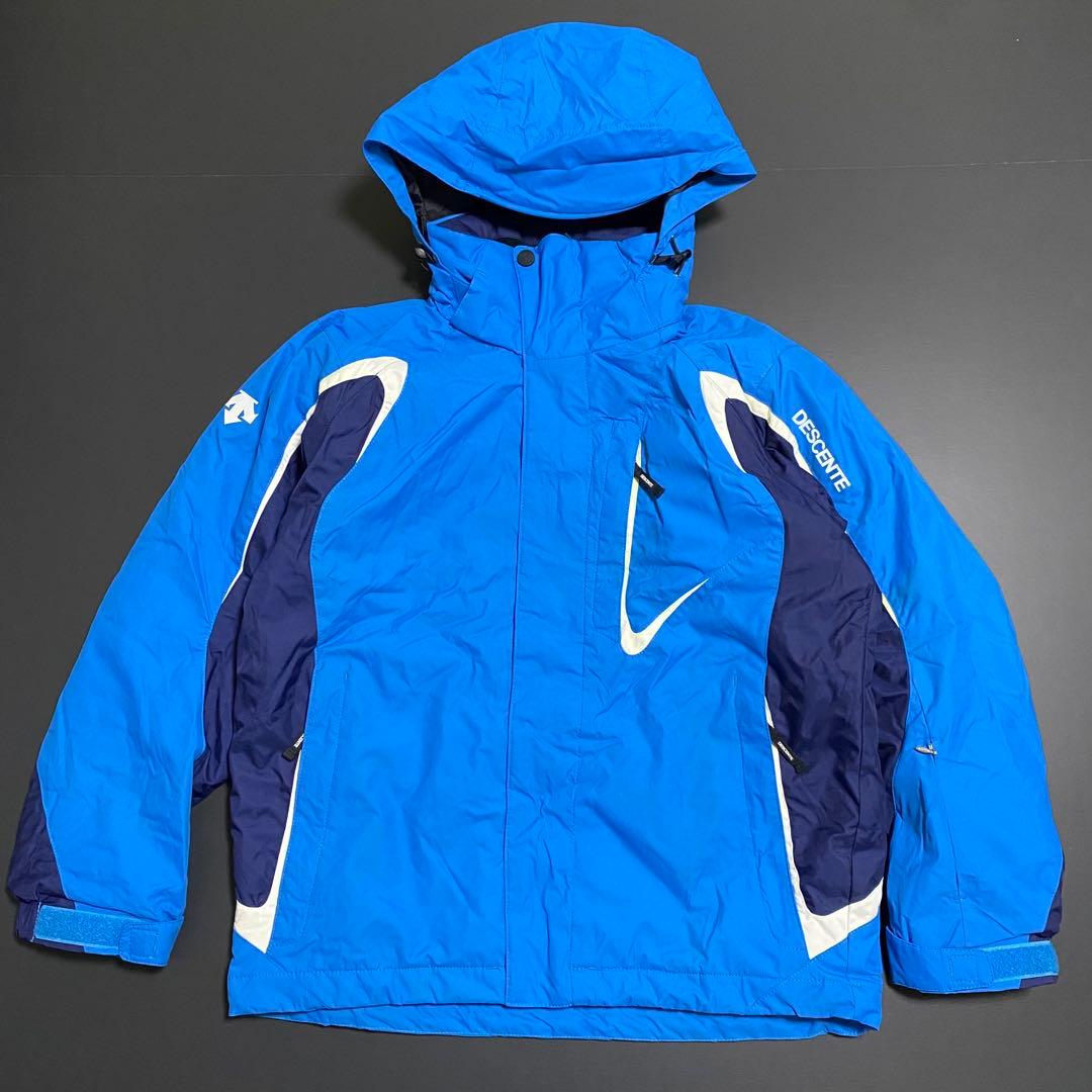 美品 DESCENTE スキー 上下セット セットアップ 中綿 撥水 メンズ M