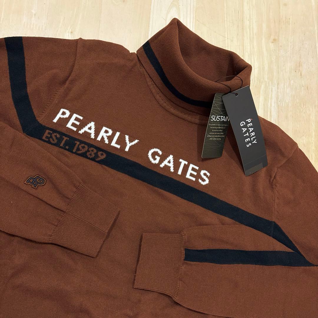 パーリーゲイツ☆新品 ソフトタッチハイネックニット プルオーバー