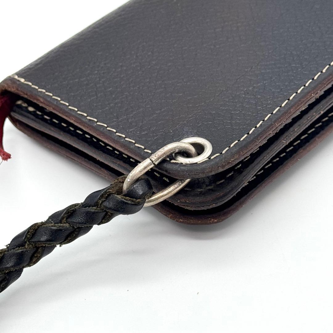 極美品 LARRY SMITH トラッカーズウォレット　ラリースミス コンチョ