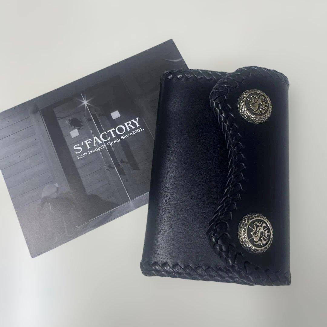 S’FACTORY レザー ブラック ミニ財布 未使用品