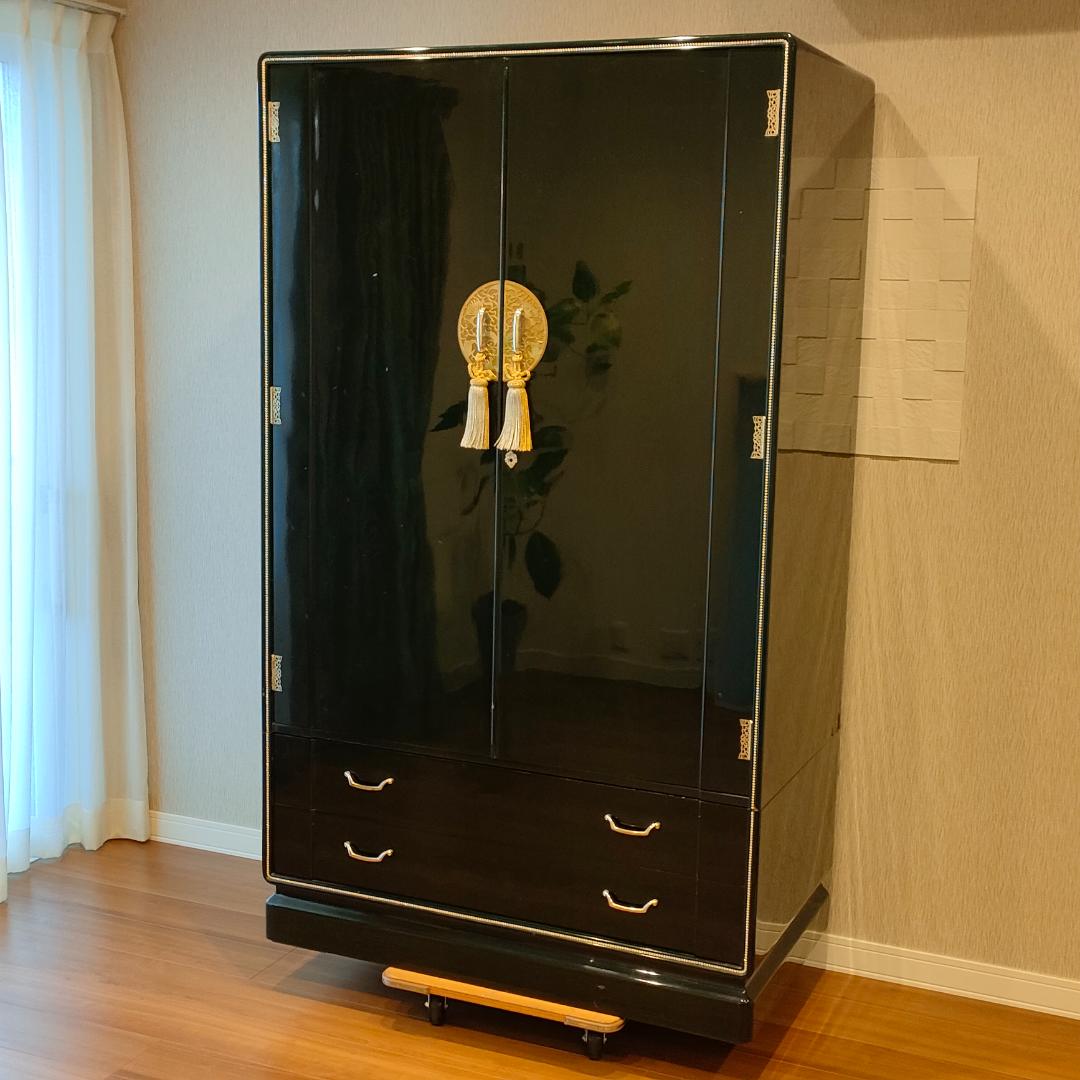 〈希少〉フランスミラー　キャビネット　クローゼット　引出し　鏡付き