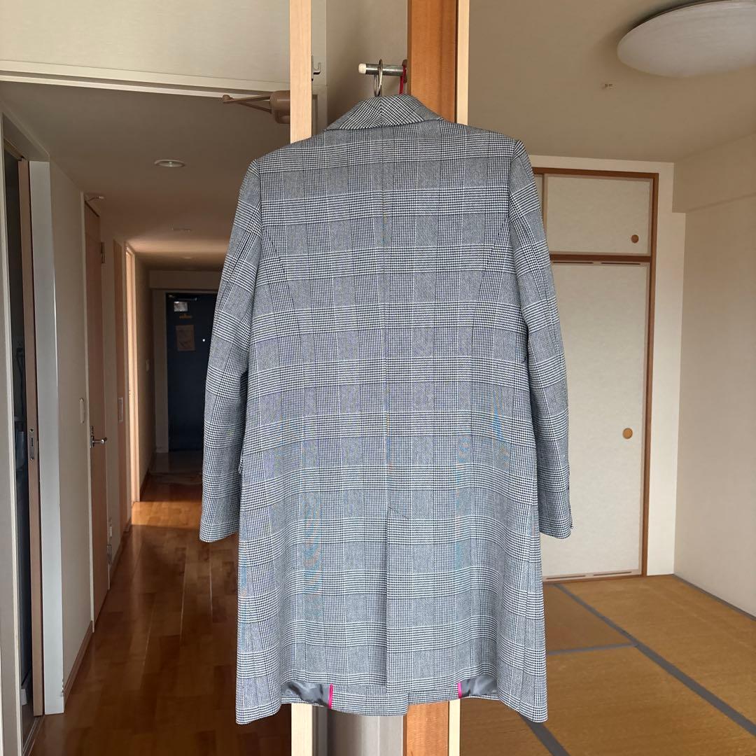 Grace Class チェック柄 ダブルブレスト コート