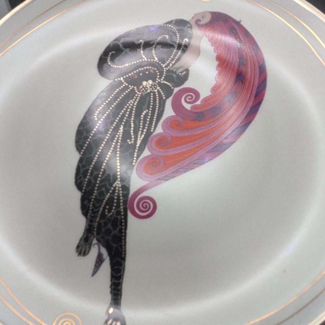 Erté エルテ 美女と野獣 プレート フランクリンミント 限定品 アールデコ