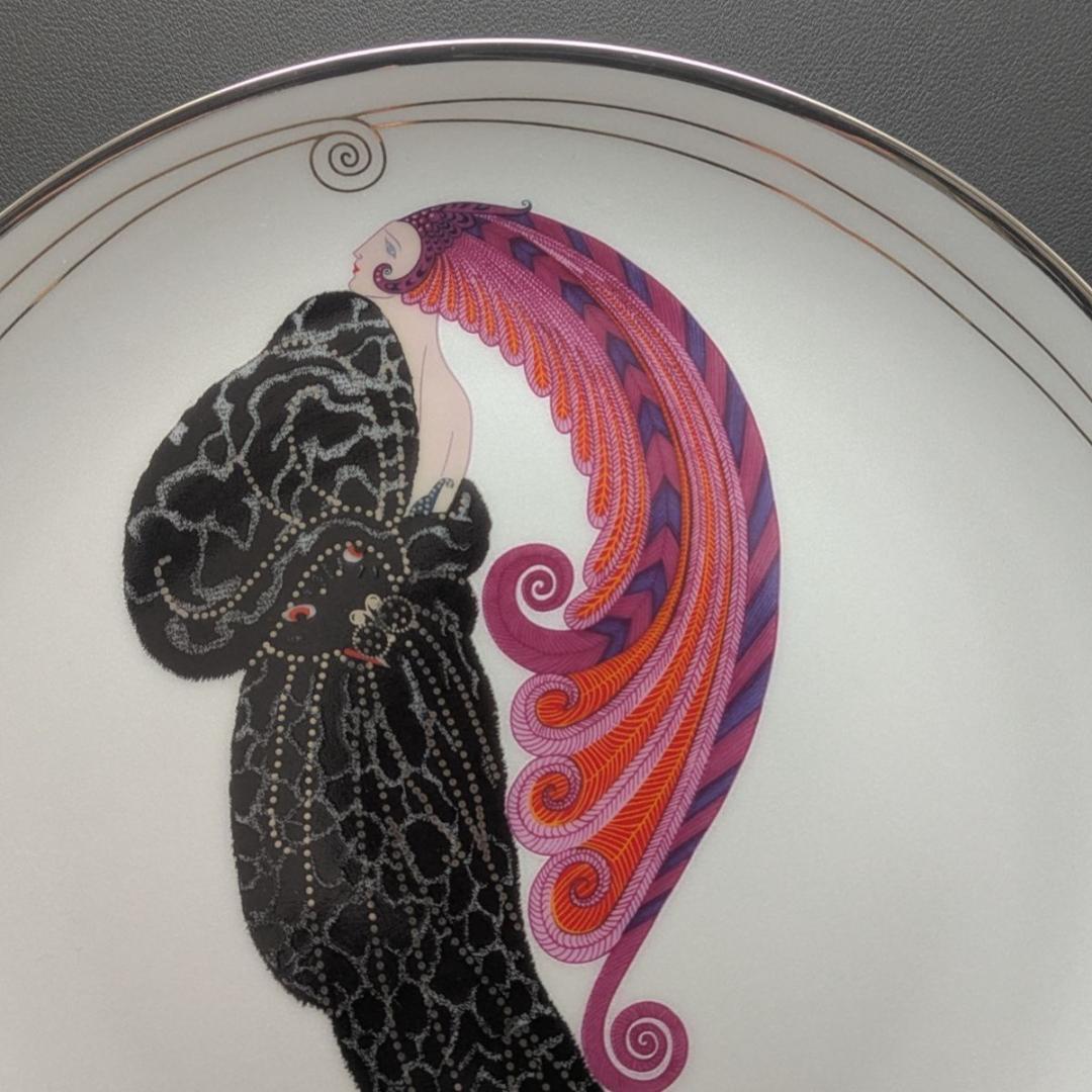 Erté エルテ 美女と野獣 プレート フランクリンミント 限定品 アールデコ