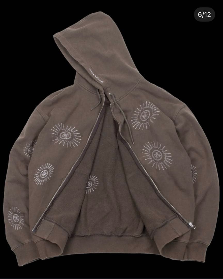 punkandyo ジップパーカー 茶色　S