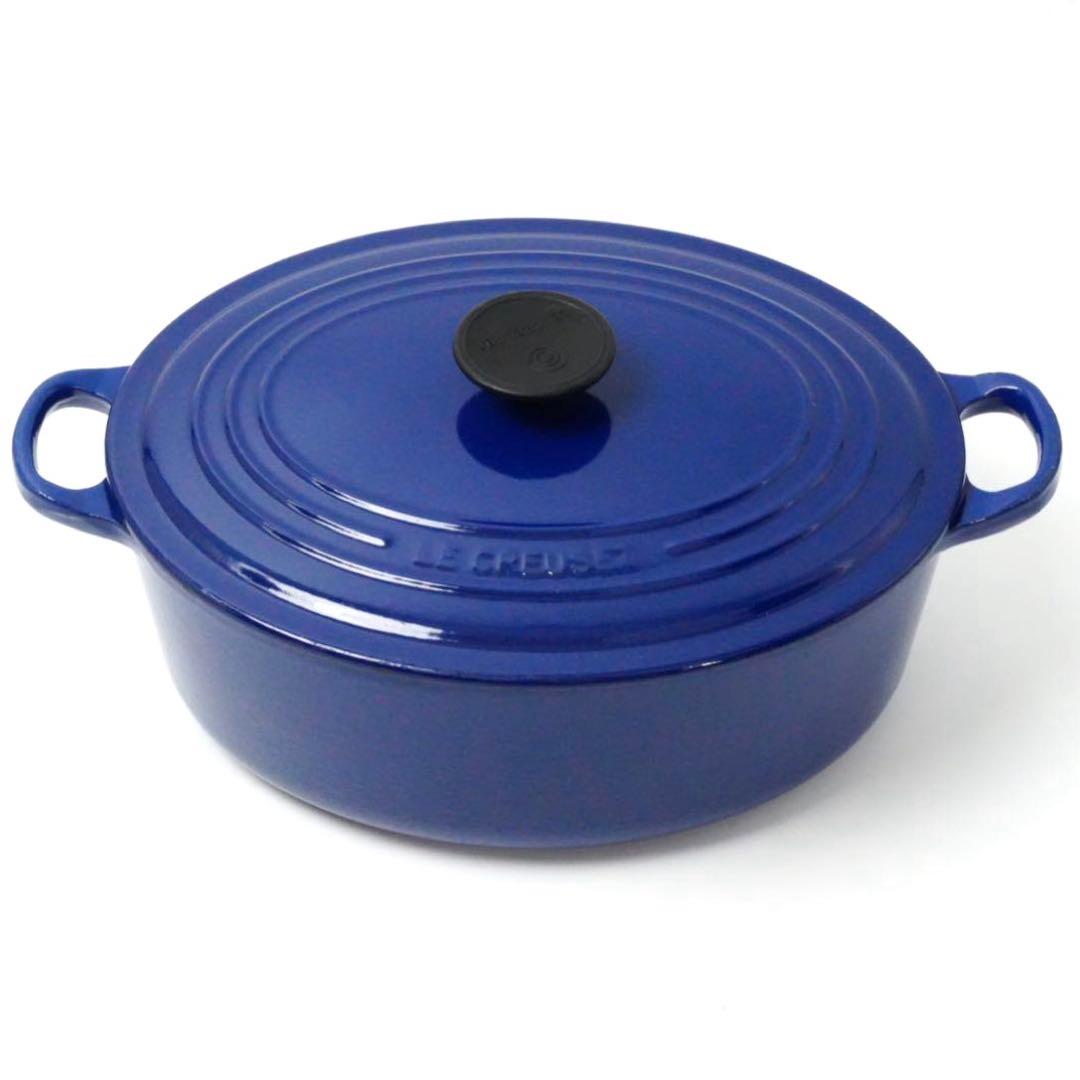 【希少】LE CREUSET　ココット オーバル　エレクトリックブルー　29cm