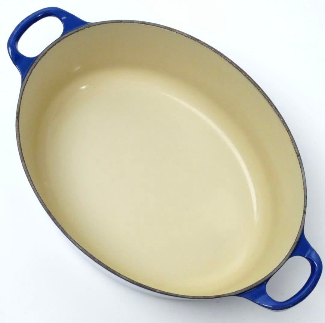 【希少】LE CREUSET　ココット オーバル　エレクトリックブルー　29cm