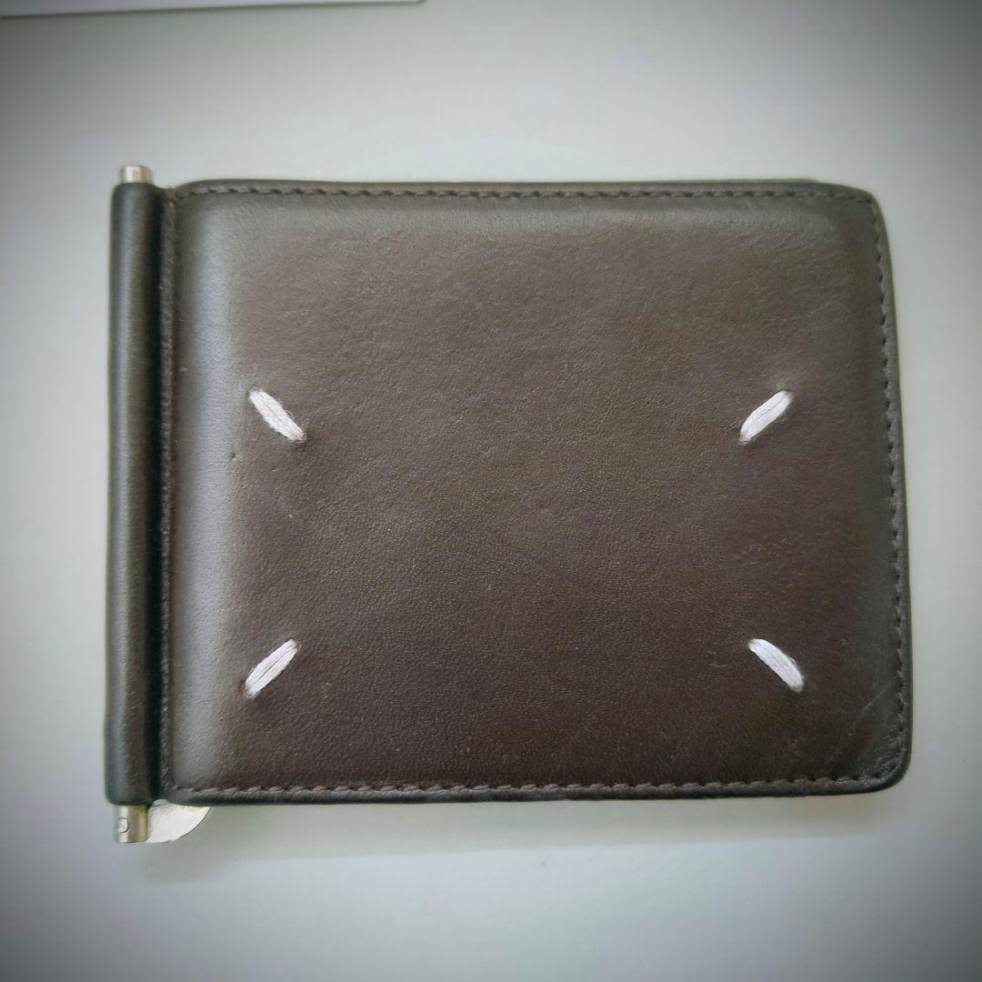 Maison Margiela メゾンマルジェラダークブラウン マネークリップ