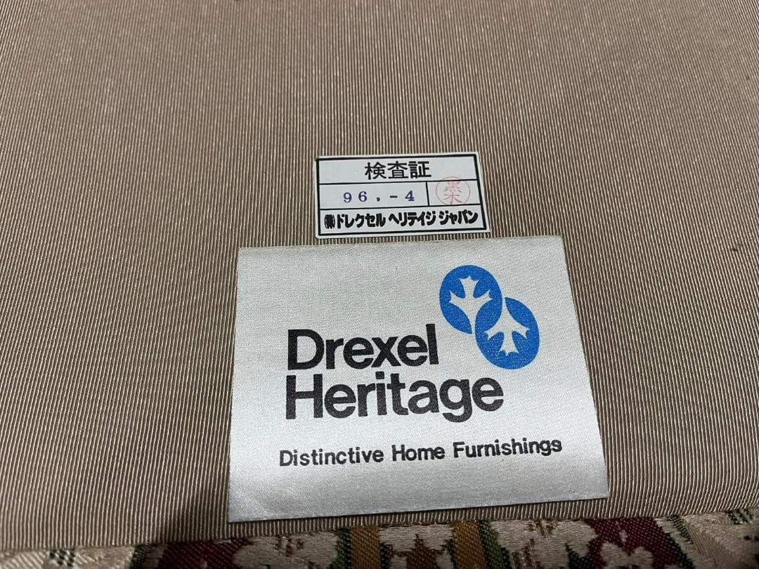 ①◇DREXEL ドレクセルヘリテイジ アップホルスタリー 1人掛けソファ