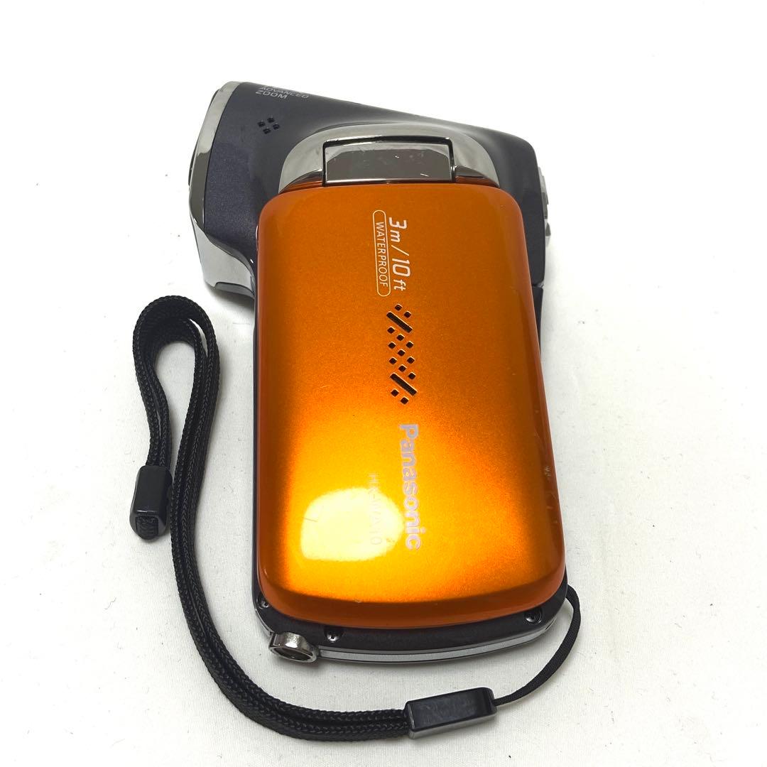 Panasonic HX-WA10 オレンジ ビデオカメラ 動作品