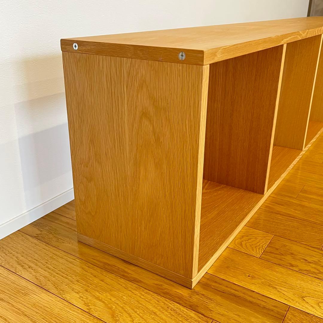 【お値下げ不可】無印良品　スタッキングシェルフ　5段　オーク材