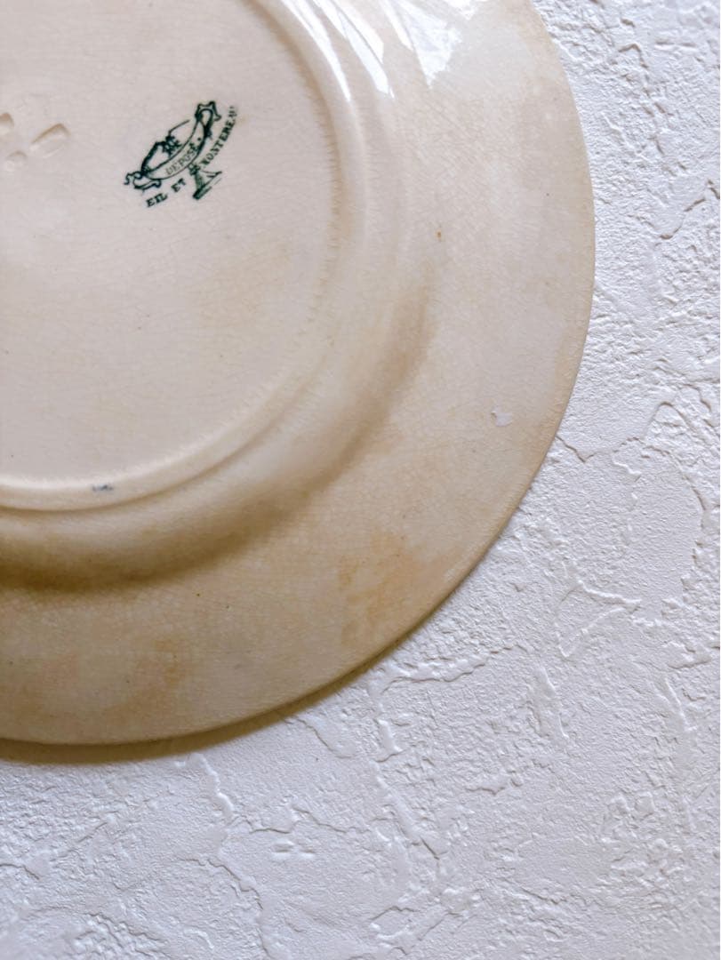 フランスアンティーク　Creil et Montereau デザート皿