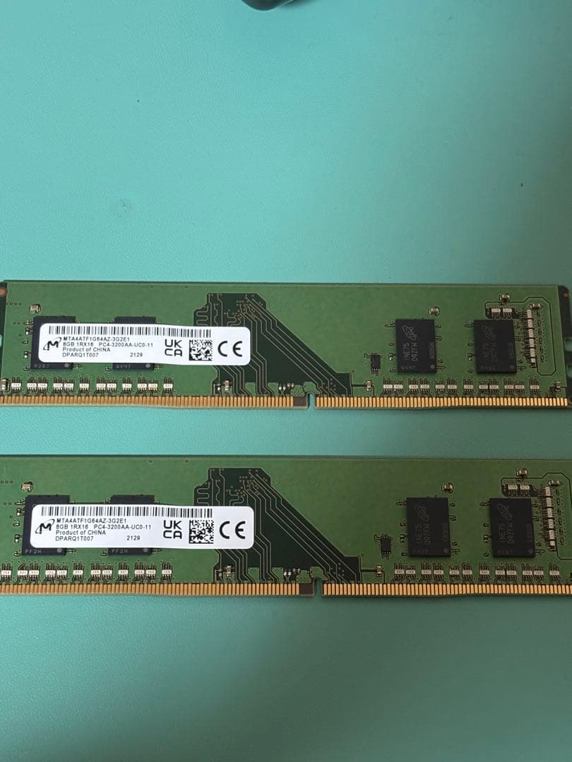 【16GB】Micron DDR4 8GB×2枚