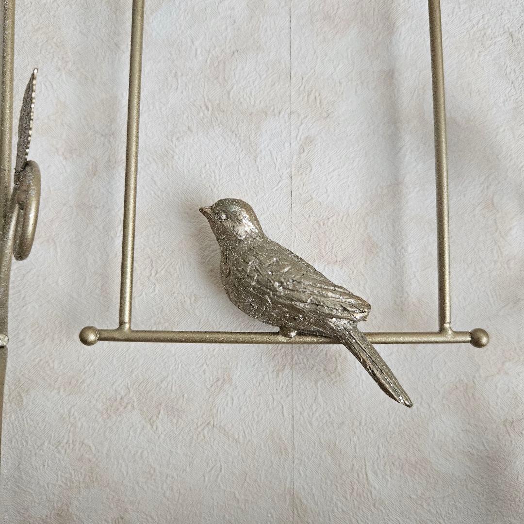 限定アンティーク品　鳥のデザイン壁掛け収納フック