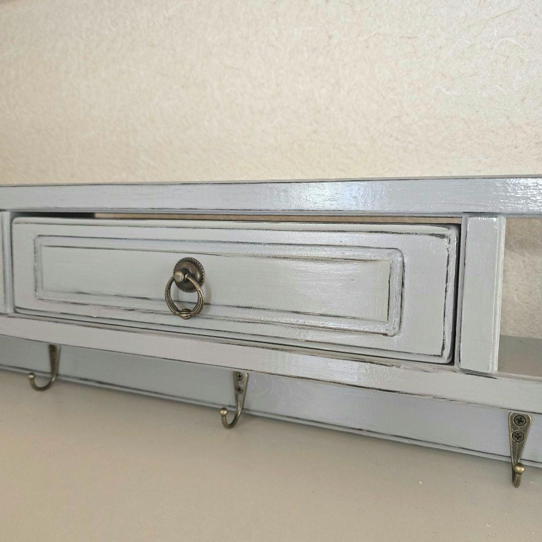 kotobukihime　フレンチシャビー壁掛けシェルフ　ワイド1050