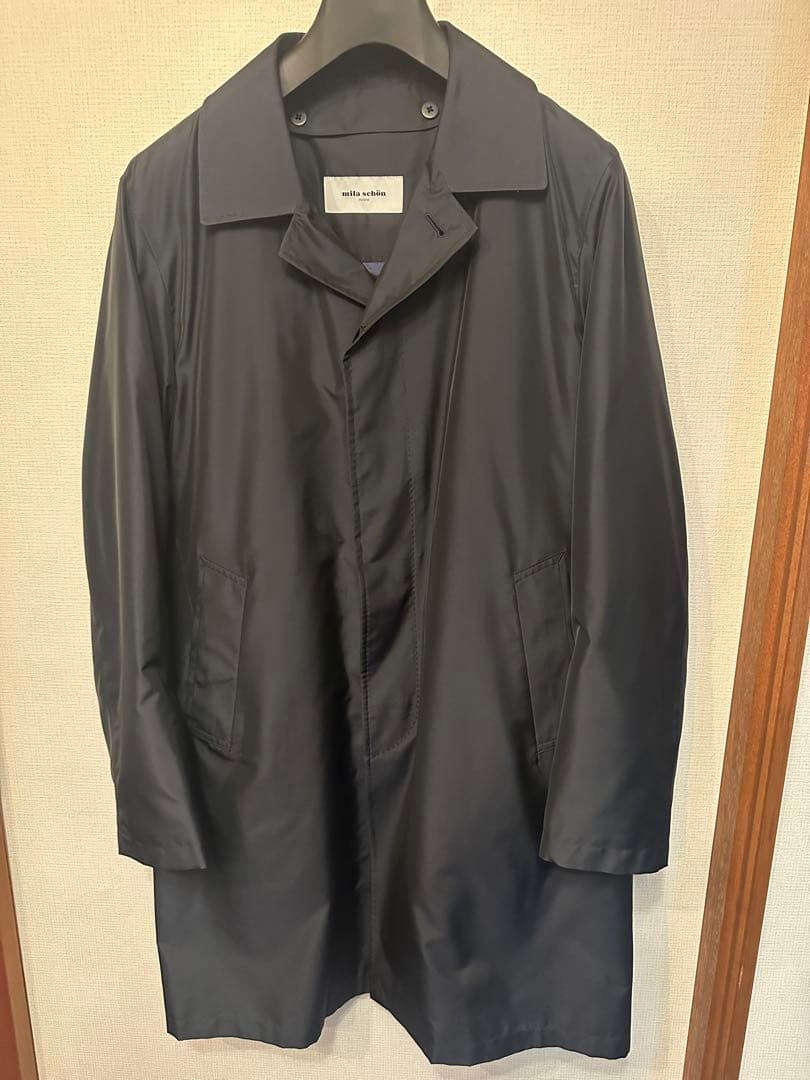 mila schon ミラショーン　ステンカラーコート 黒　新品、未使用