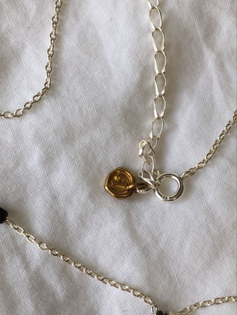 アンプジャパン　スターモチーフ　シルバー　ネックレス　SILVER　バイカラー