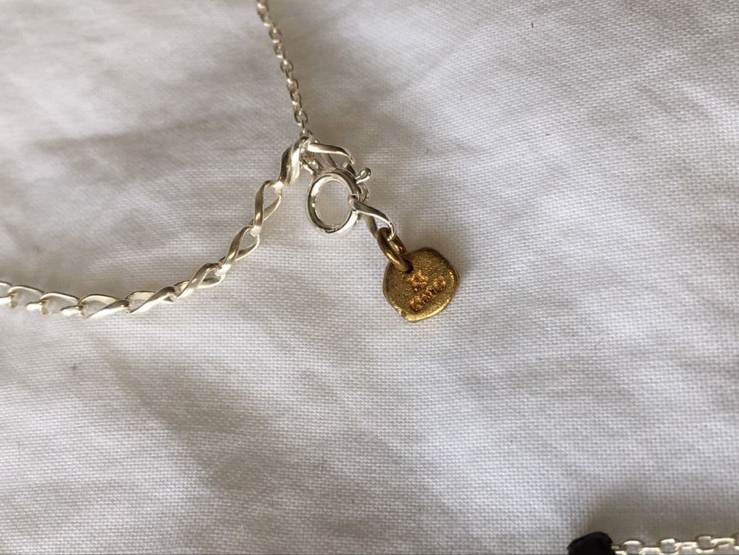 アンプジャパン　スターモチーフ　シルバー　ネックレス　SILVER　バイカラー