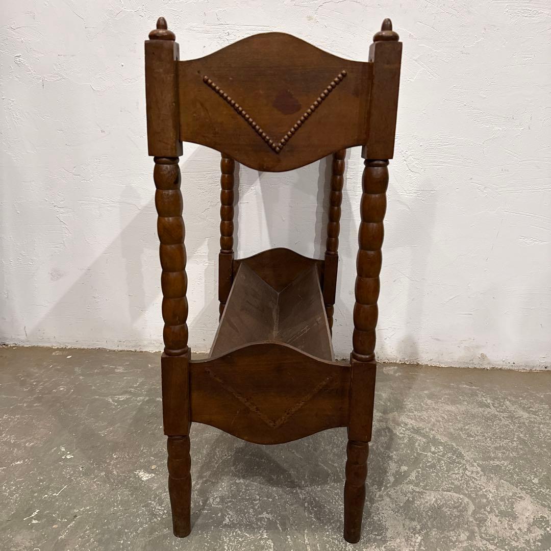 年末年始saleヴィンテージ　ブックスタンド　マガジンラック　飾り棚　2段