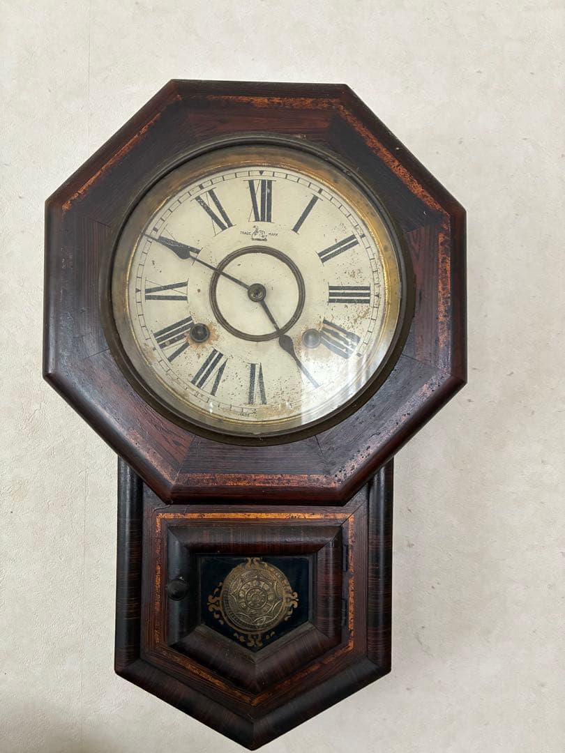 昭和レトロ　八角ゼンマイ式振り子時計 ボンボン時計