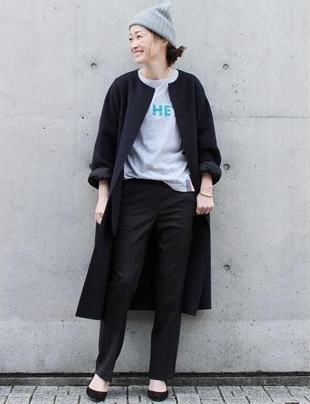 Deuxieme Classe CINOH ノーカラー コート