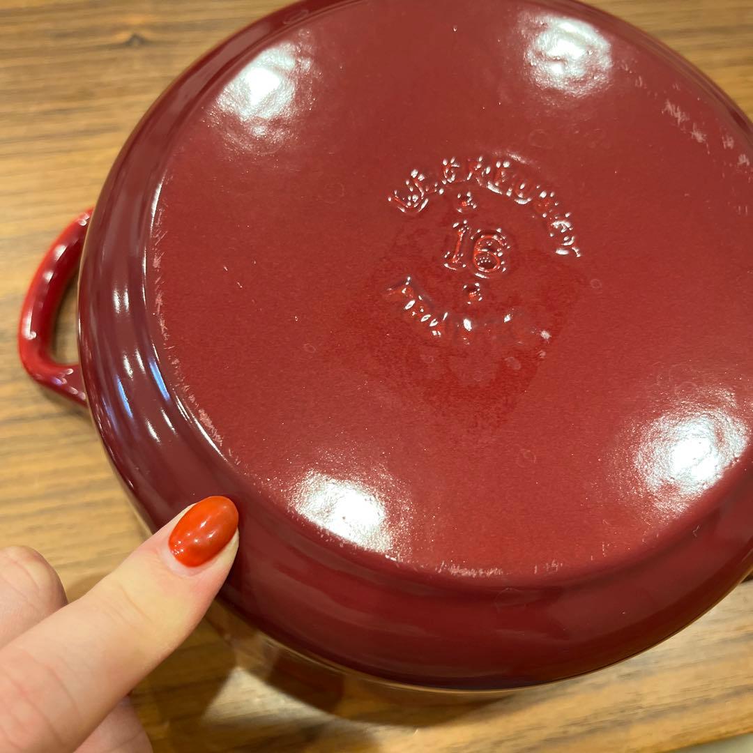 新品 未使用 鍋 ル・クルーゼ ルクルーゼ ルクルーゼ鍋 16cm 赤 レッド