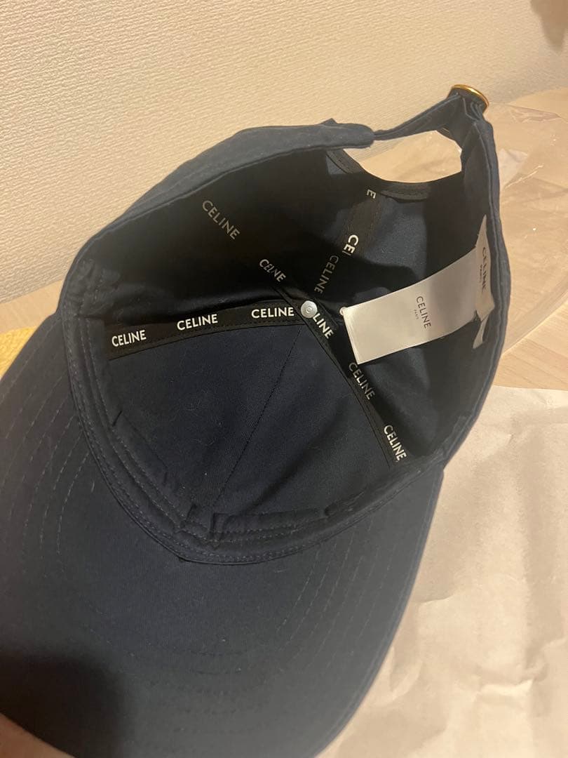 CELINE ネイビーキャップ S
