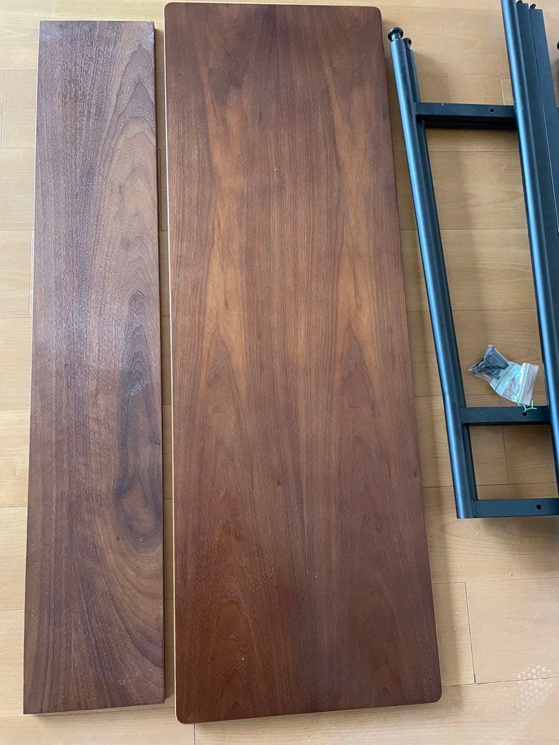 カウンターテーブル 天然木120×40 ブラウン
