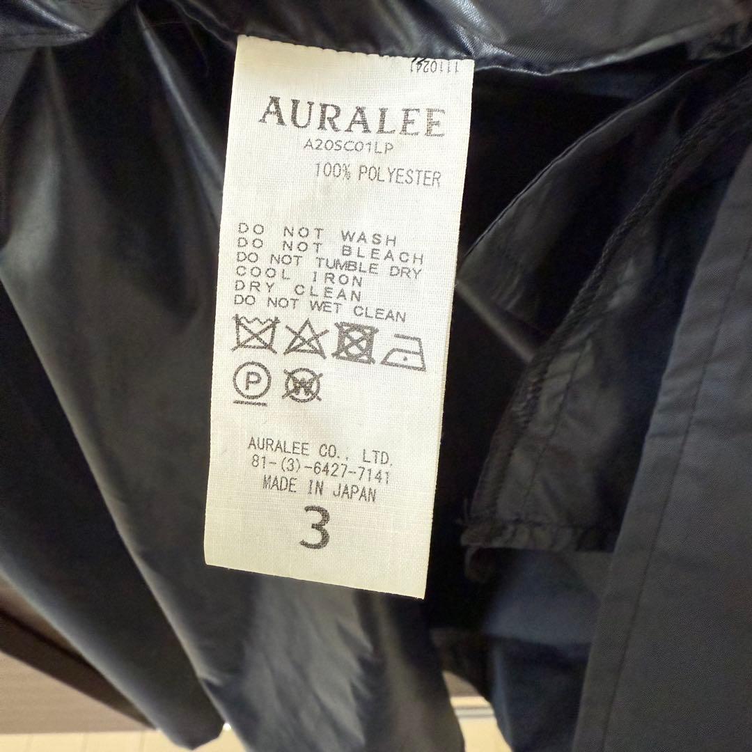 p*i様 オーラリー　スーパーライトポリエステルサテンカラーコート　美品　Mサイ