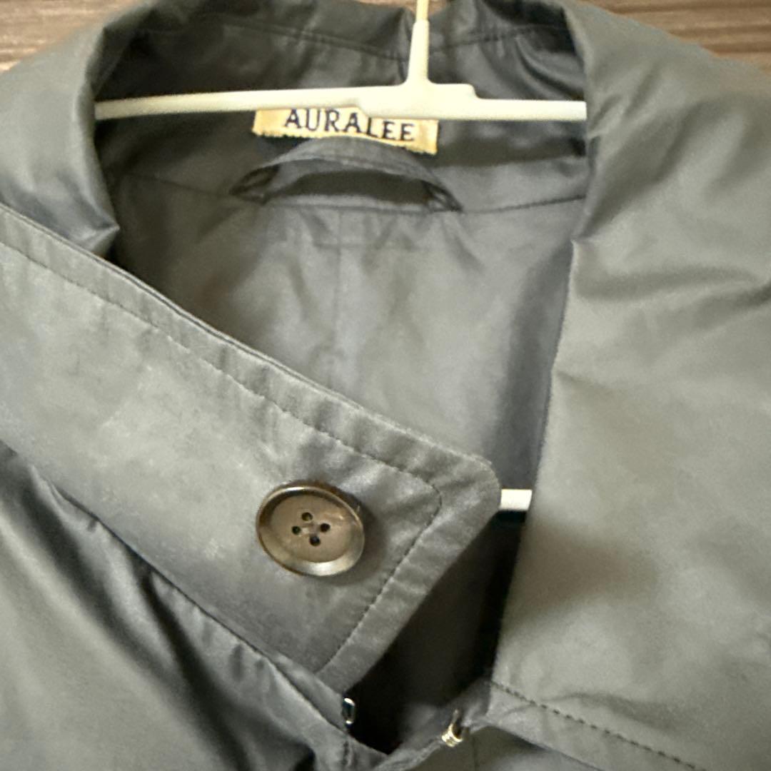 p*i様 オーラリー　スーパーライトポリエステルサテンカラーコート　美品　Mサイ