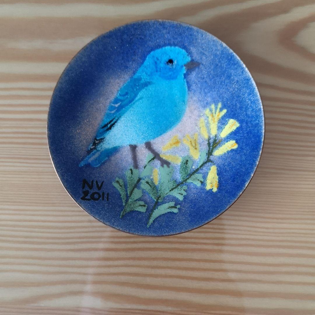 アメリカ製七宝焼のお皿