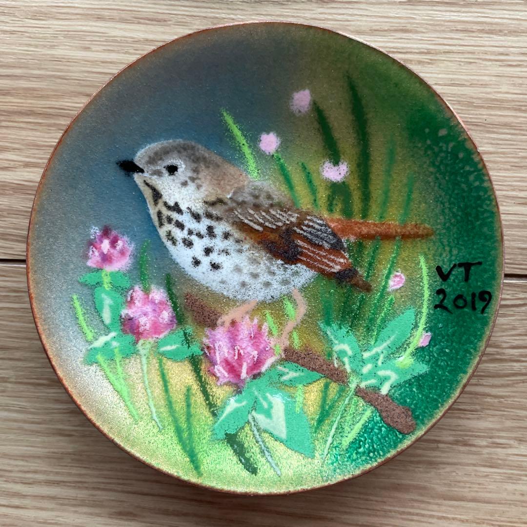 アメリカ製七宝焼のお皿