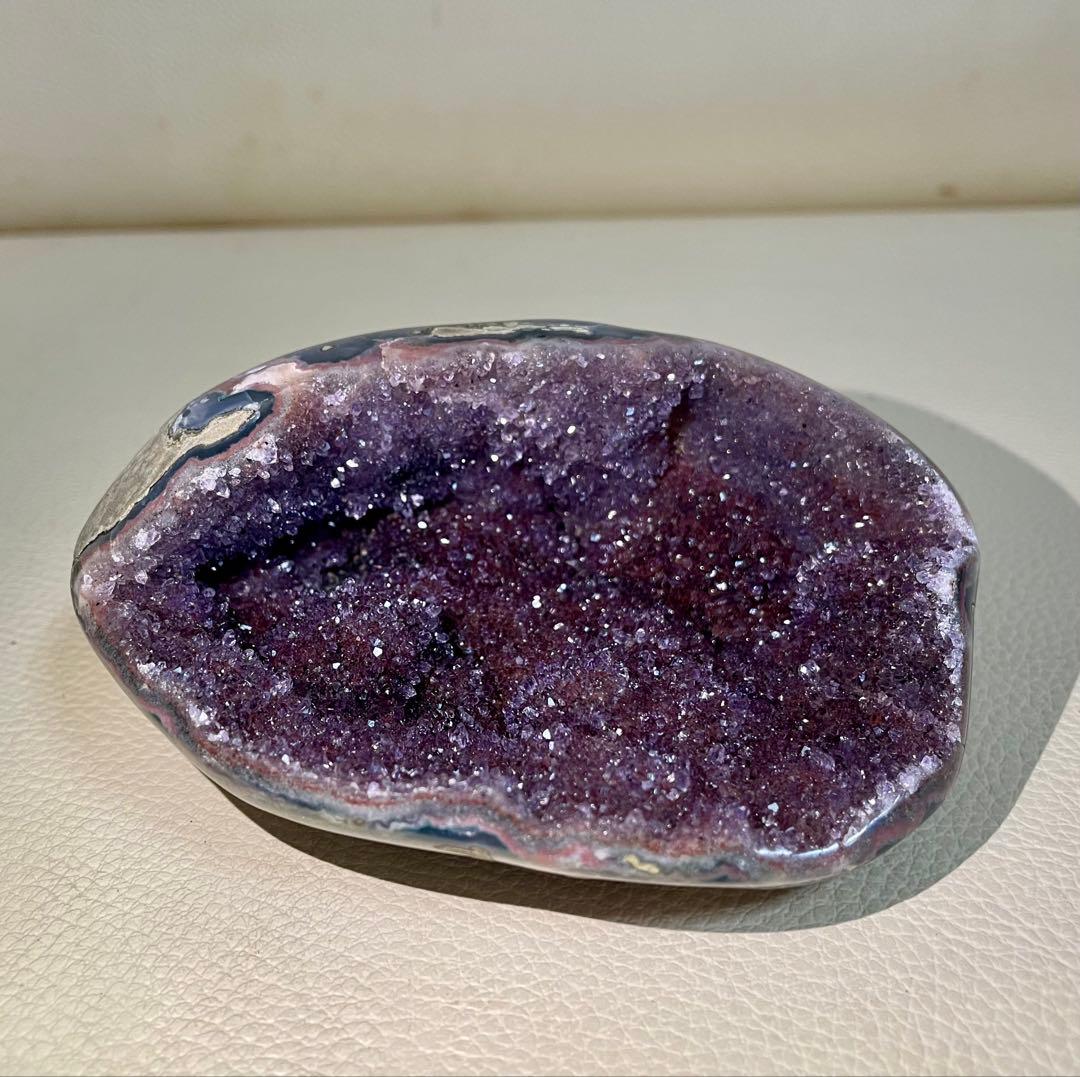 アメジスト マネーボックス ジオード 晶洞 浄化 幸運 魔除 パワーストーン