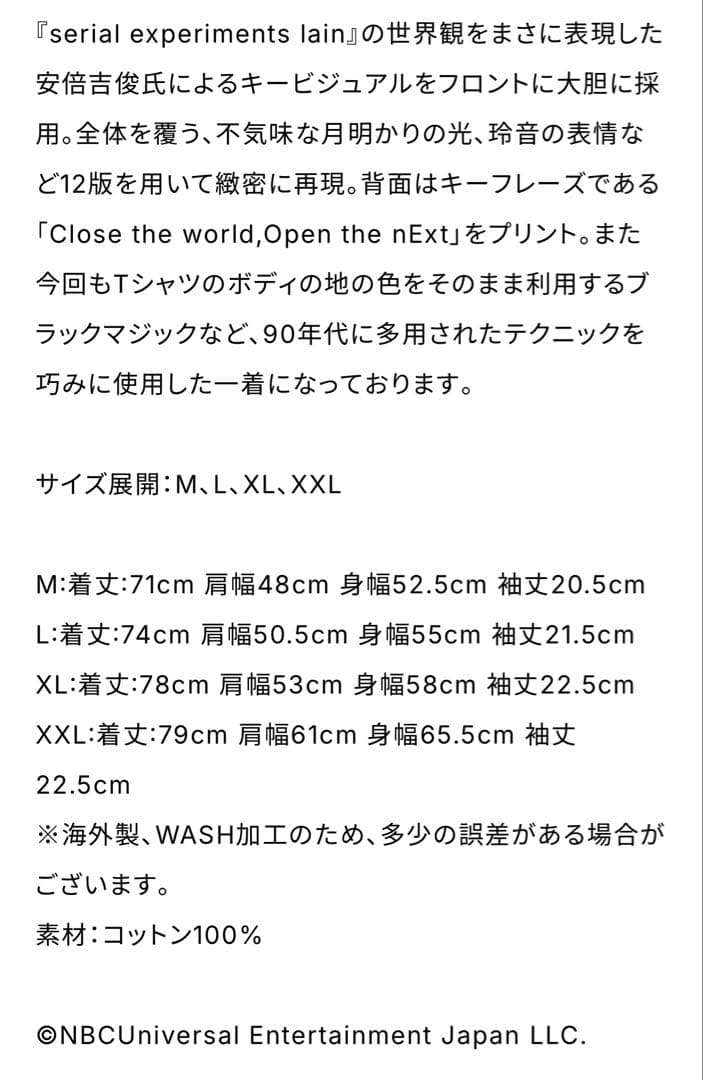 serial experiments lain × GEEKS RULE 新品