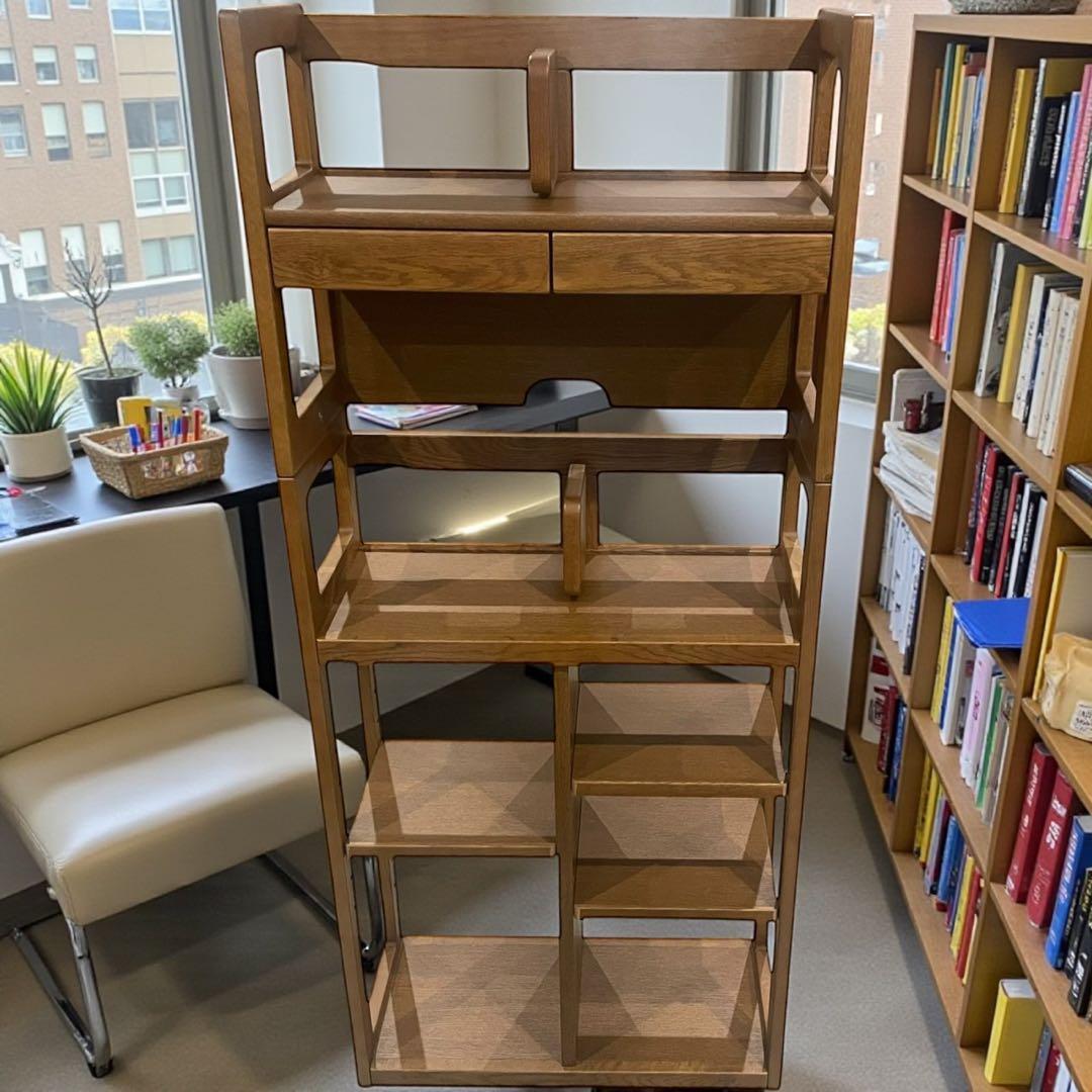 ◻︎浜本工芸 書棚 棚 本棚 ブックシェルフ ダークオーク