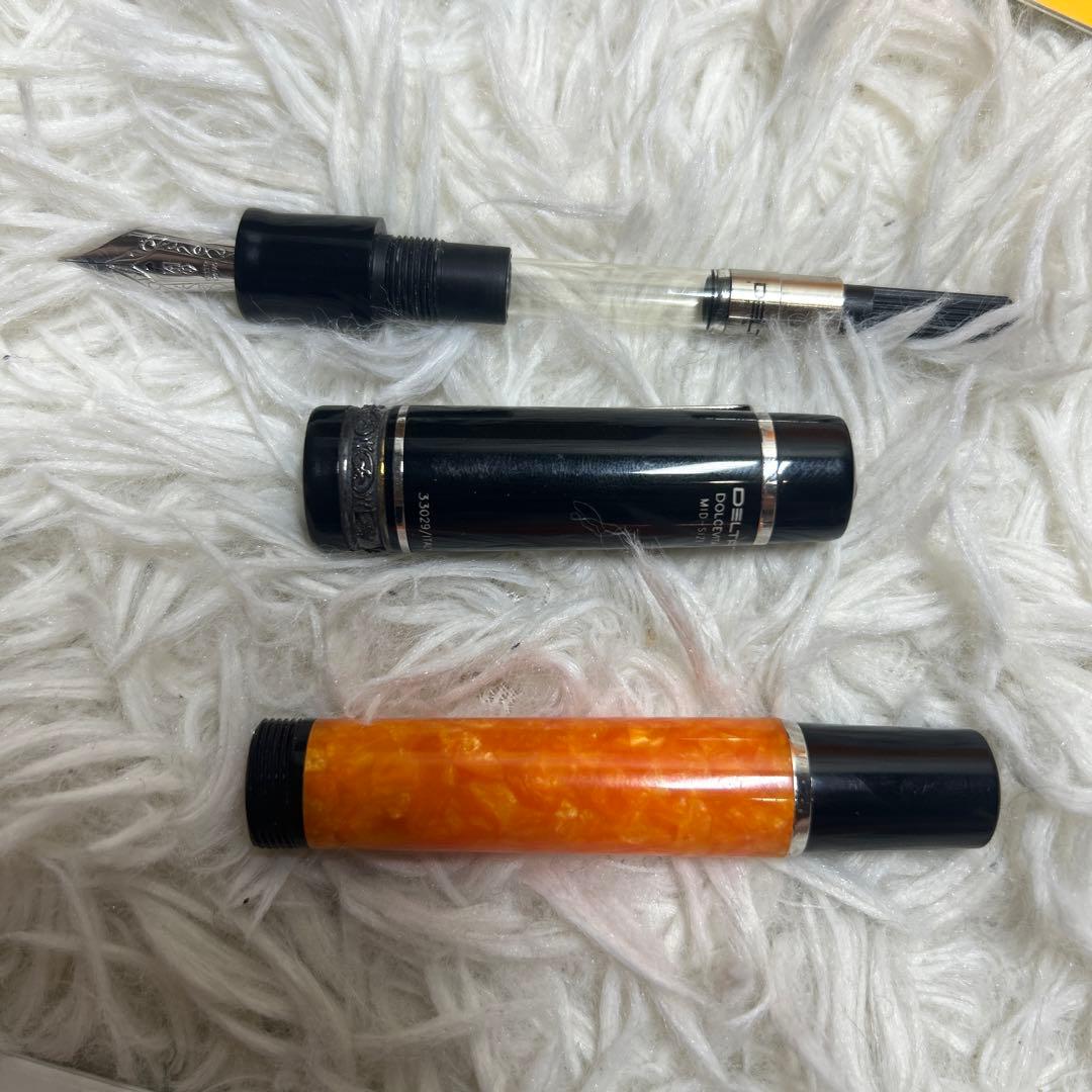 【美品】デルタ　ドルチェビータ　ミディアム　万年筆　14k F