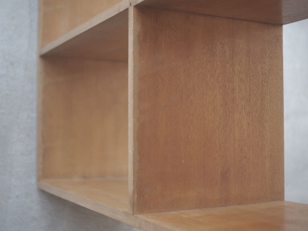 マス目棚　棚　収納　ラック　本棚　古家具　古道具　アンティーク　昭和レトロ