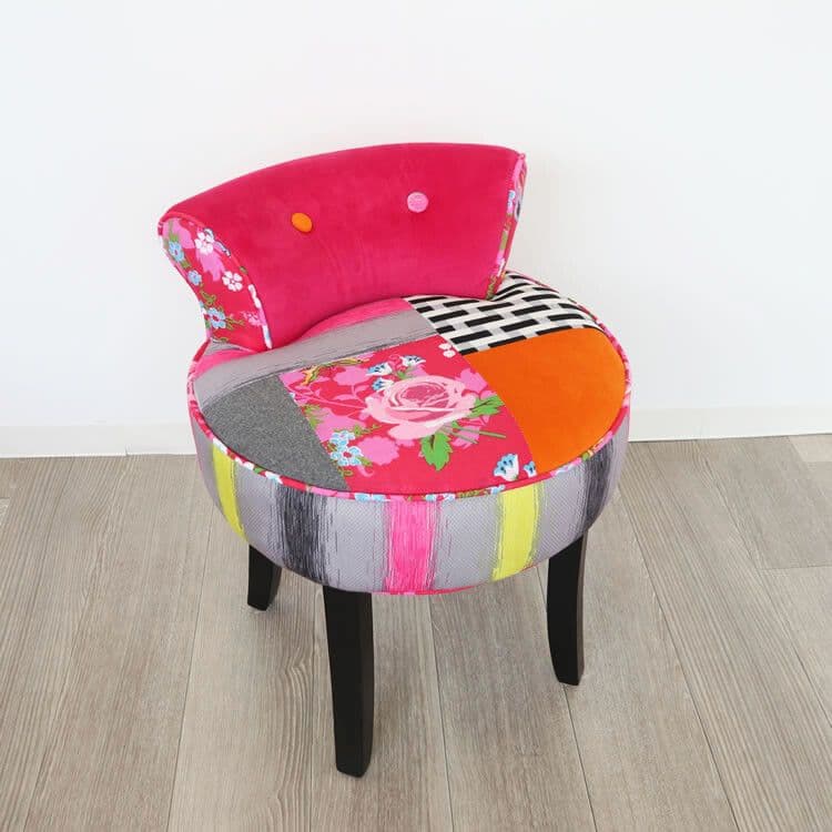 カラフルパッチワークスツール