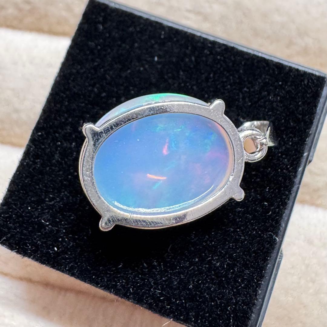 天然エチオピアオパール　ペンダントトップハンドメイド Silver925 81