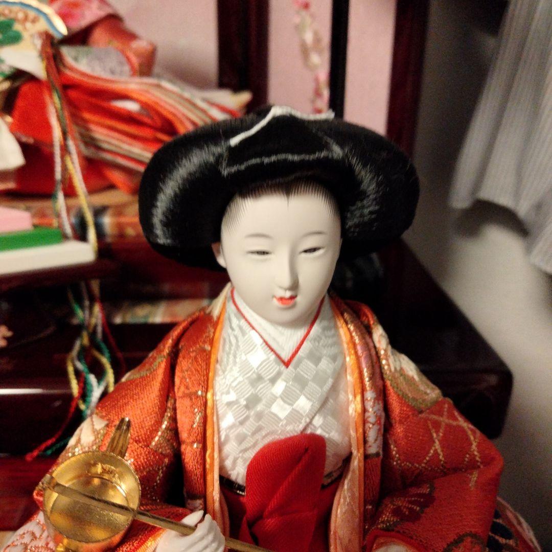 雛人形　桃小町　五人収納飾り　久月