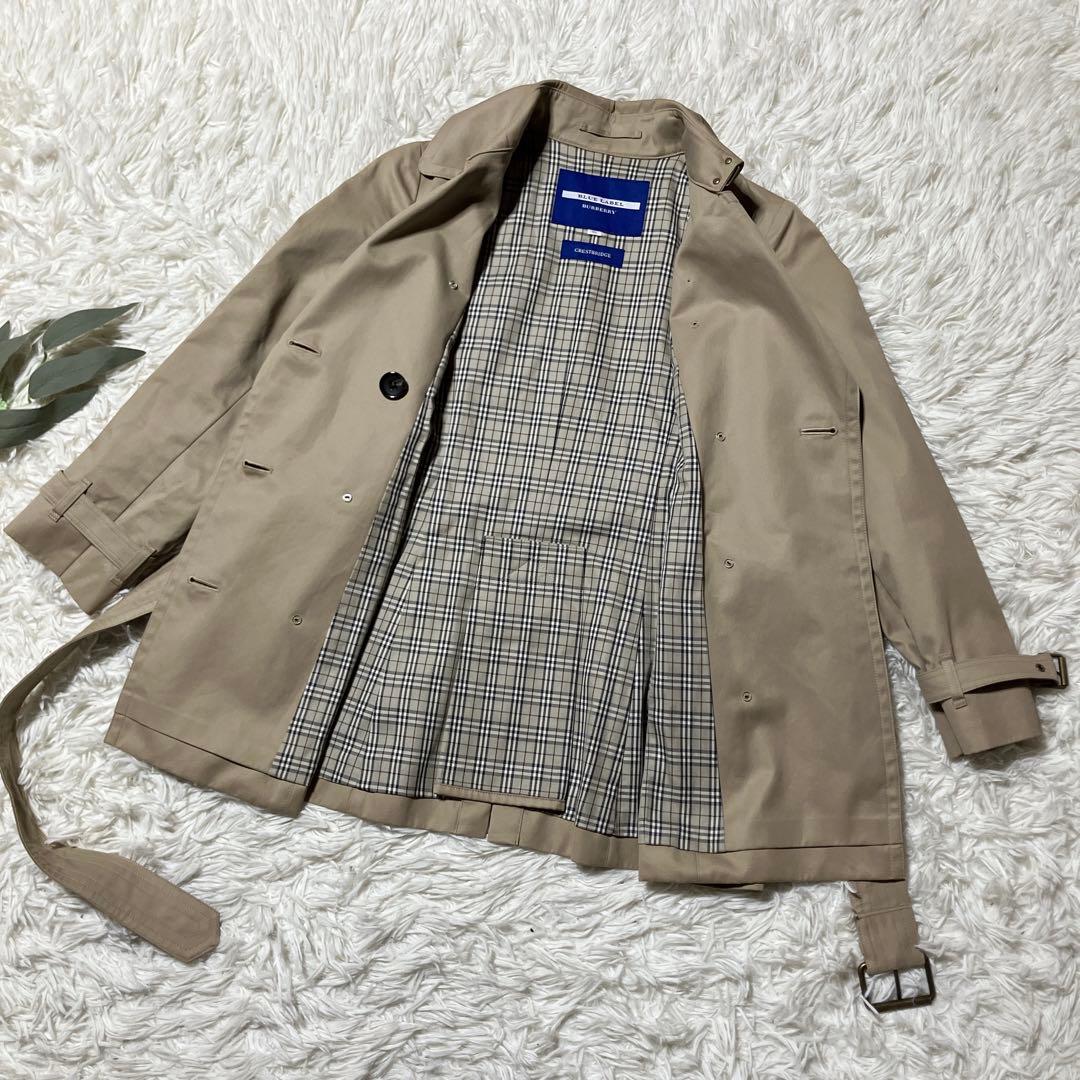 【BURBERRY】バーバリーブルーレーベル　トレンチコート　ベルト　36
