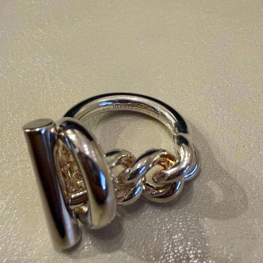 【美品】エルメス HERMES クロワゼット 52 リング 指輪 ブランド