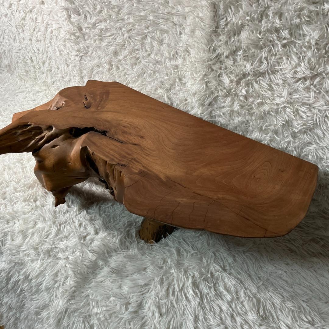 美品 天然木 一枚板 ローテーブル 流木 テーブル 無垢材 センターテーブル