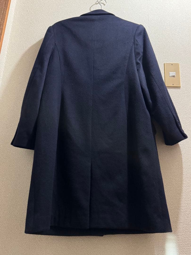 GIANNI VERSACE ネイビーチェスターコート　イタリア製