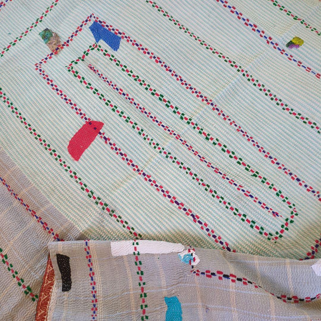 ビンテージカンタキルト ラリーキルト エスニックインテリア ソファカバー778