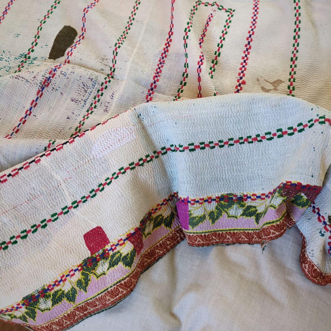 ビンテージカンタキルト ラリーキルト エスニックインテリア ソファカバー778