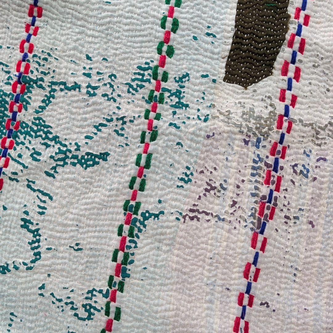 ビンテージカンタキルト ラリーキルト エスニックインテリア ソファカバー778