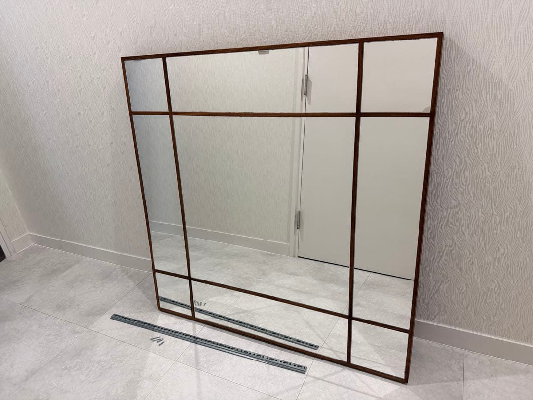 PORADA / ポラダ　フォーシーズンズミラー　ウォールナット　100×100