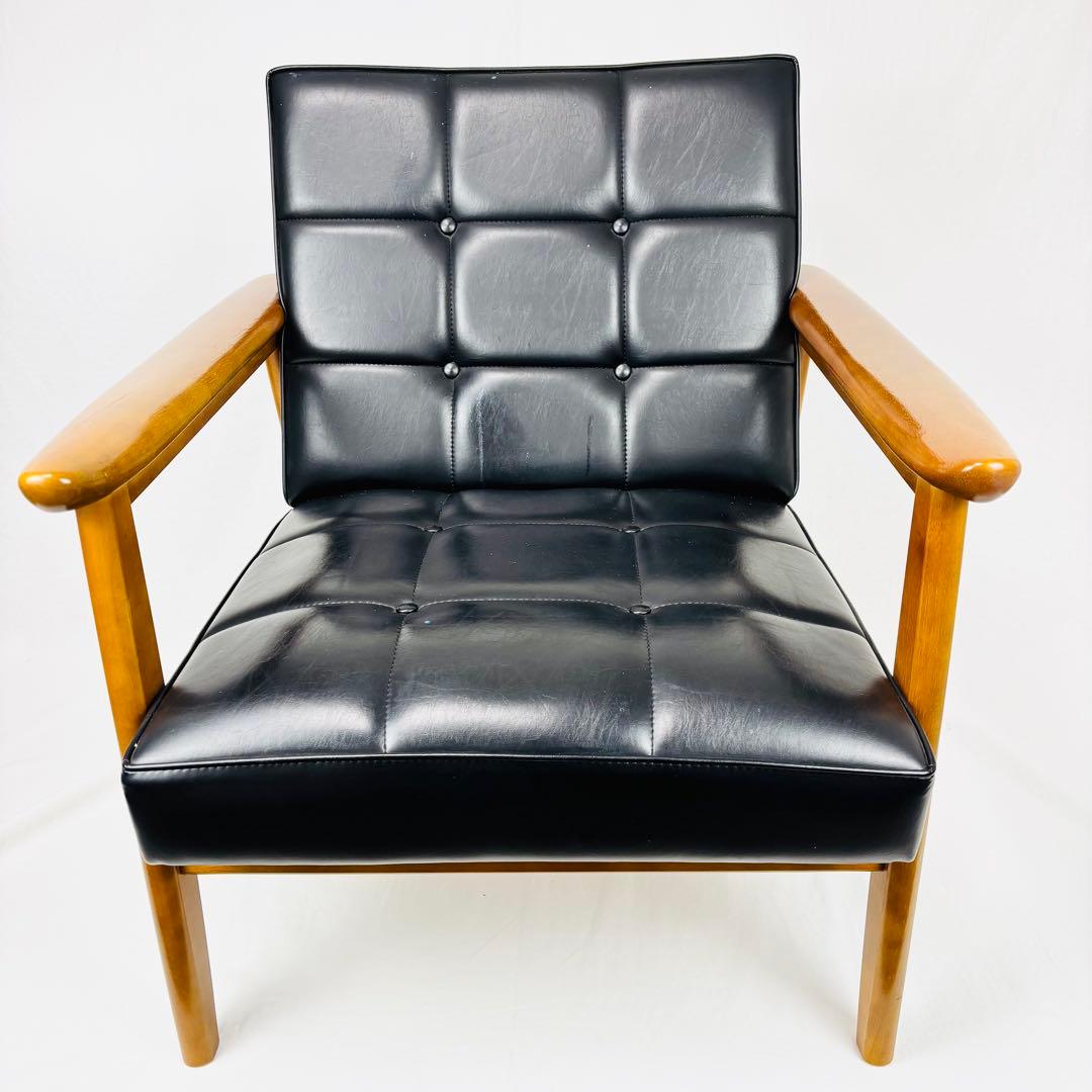 【カリモク60】Kチェア　1シーター　スタンダードブラック　1人がけ