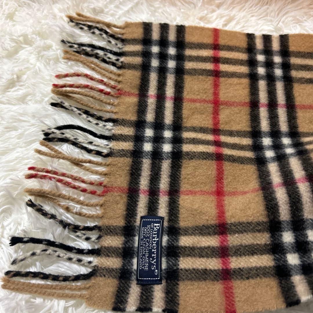 Burberrys カシミア100% マフラー（ノバチェック／ベージュ）